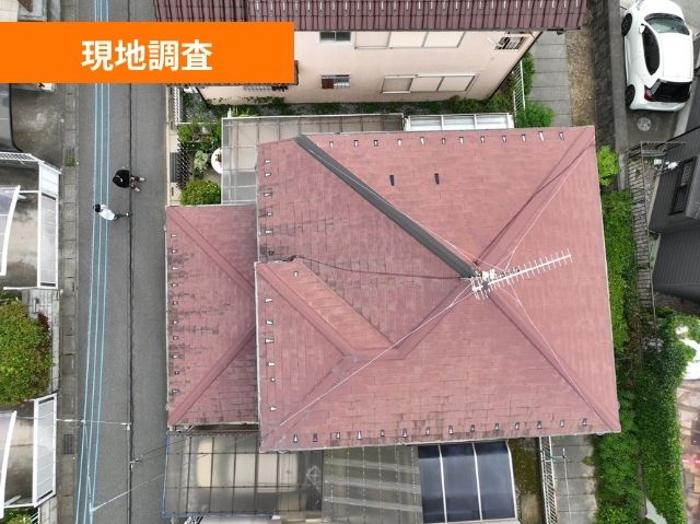 現地調査　ドローン